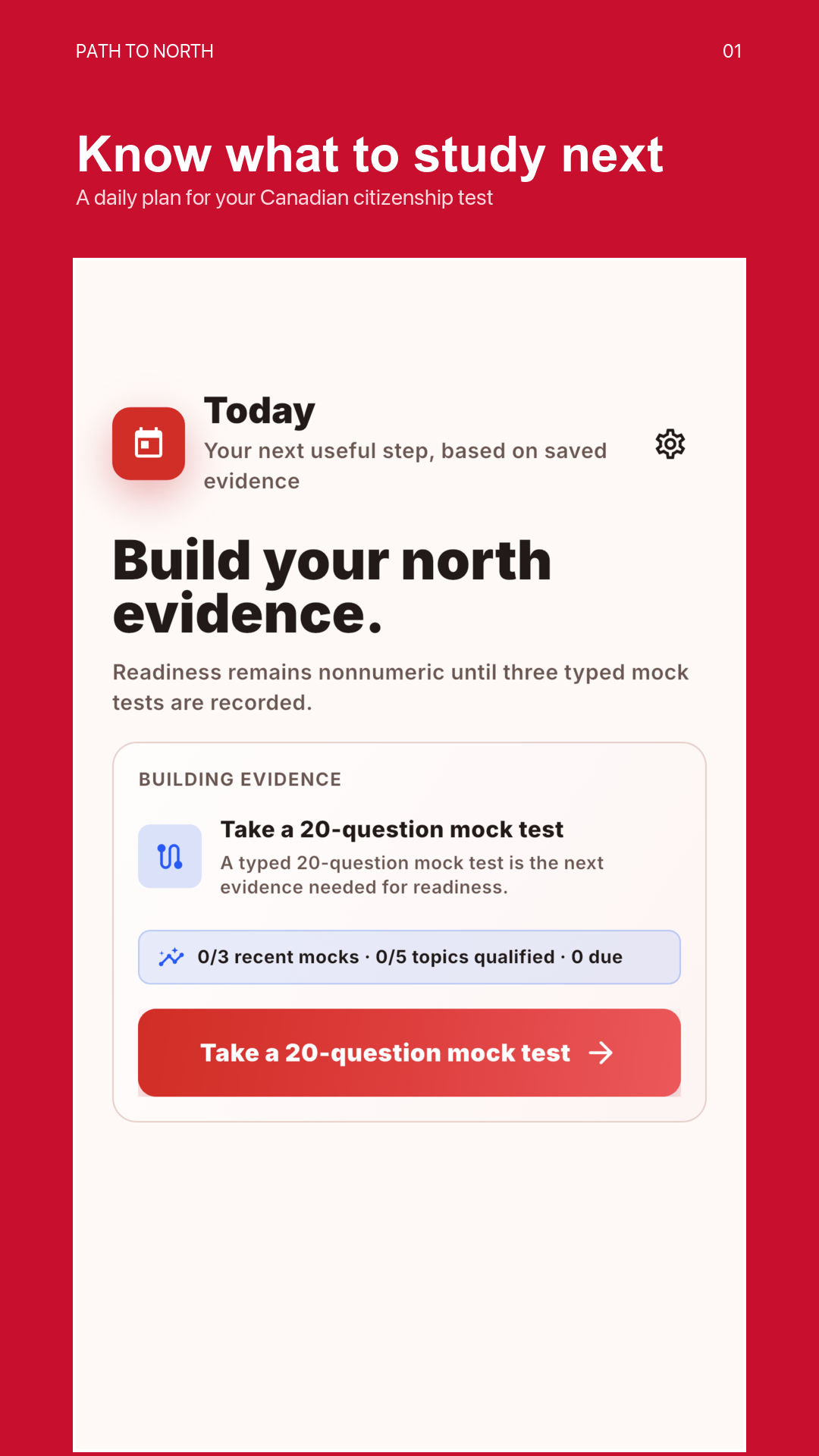 Path To North Daily Path screen
