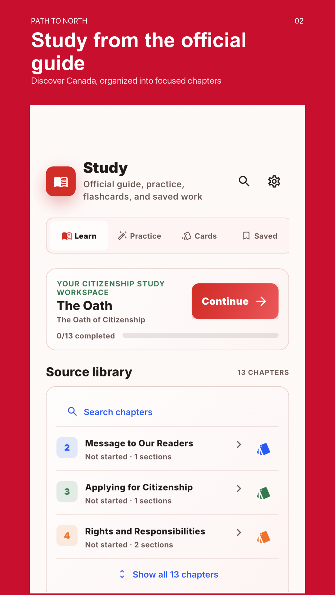 Path To North Discover Canada guide screen